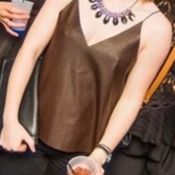 Pleather Tank Top - Picture 1 of 1